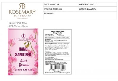250 mL Label (Label 4)